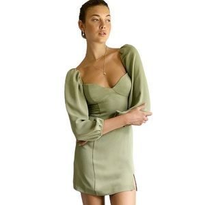 Kendall + Kylie Sage Green Dress